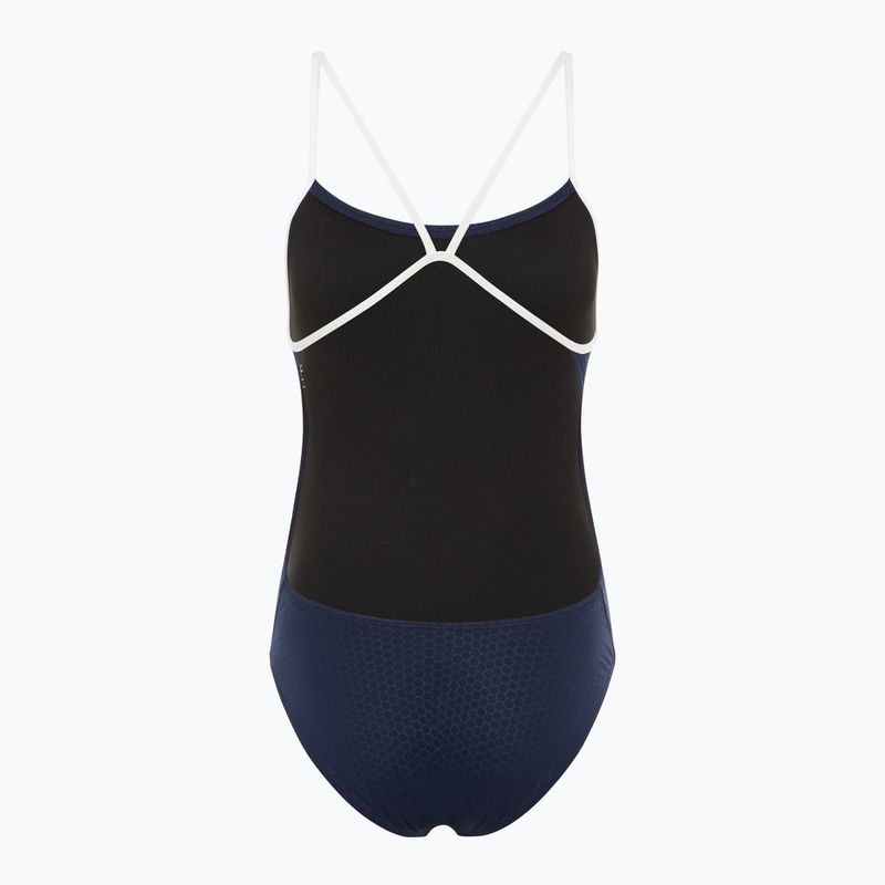 Strój pływacki jednoczęściowy damski TYR Hexa Cutoutfit navy/white 2