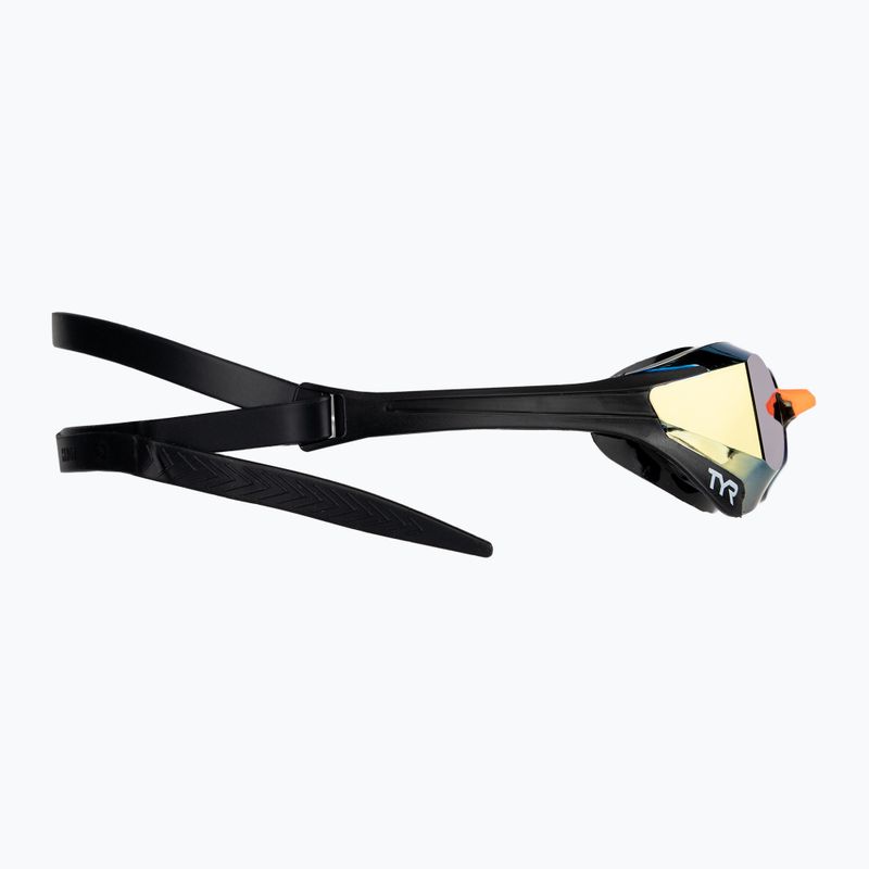 Okulary do pływania TYR Tracer-X Elite Mirrored gold/black 4