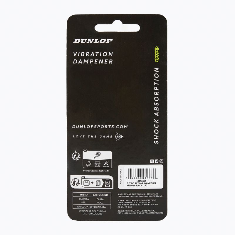 Tłumik drgań Dunlop Flying D Dampener 2 szt. yellow/black 2