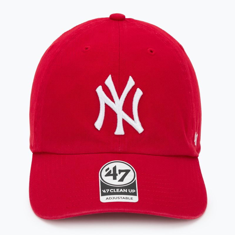 Czapka z daszkiem 47 Brand MLB New York Yankees CLEAN UP red 2