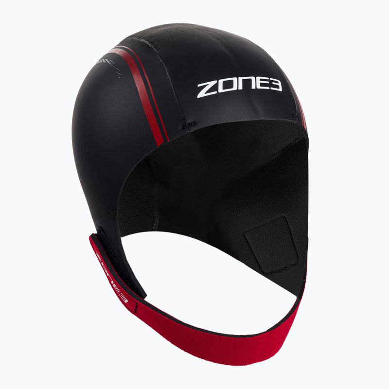 Czepek neoprenowy ZONE3 Neoprene Swim black/red 2