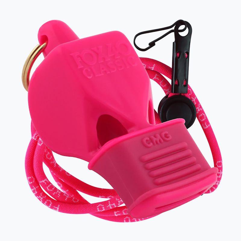 Gwizdek ze sznurkiem Fox 40 Classic CMG Safety pink