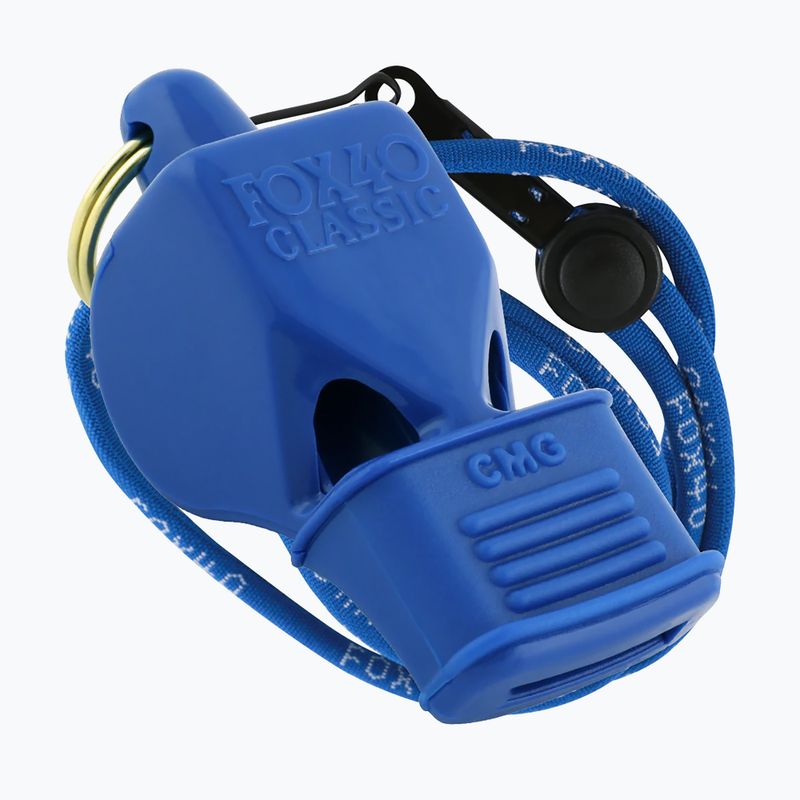 Gwizdek ze sznurkiem Fox 40 Classic CMG Safety blue 2
