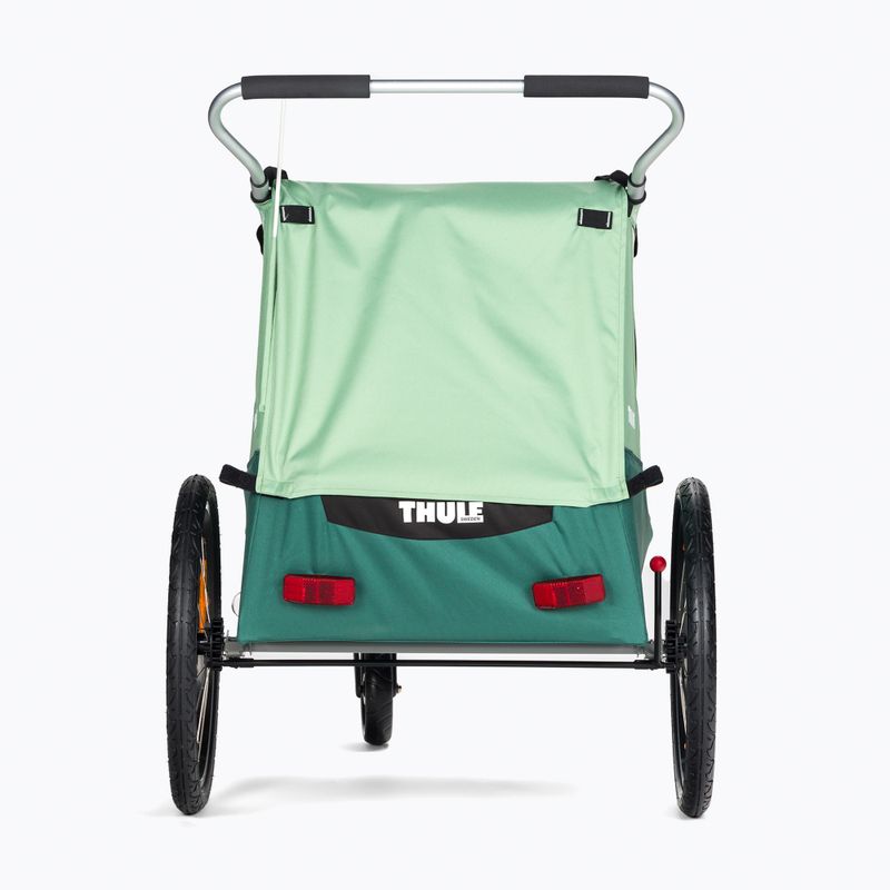 Przyczepka rowerowa dwuosobowa Thule Coaster XT Bike Trailer+Stroll zielona 10101820 3