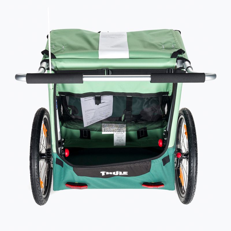 Przyczepka rowerowa dwuosobowa Thule Coaster XT Bike Trailer+Stroll zielona 10101820 4