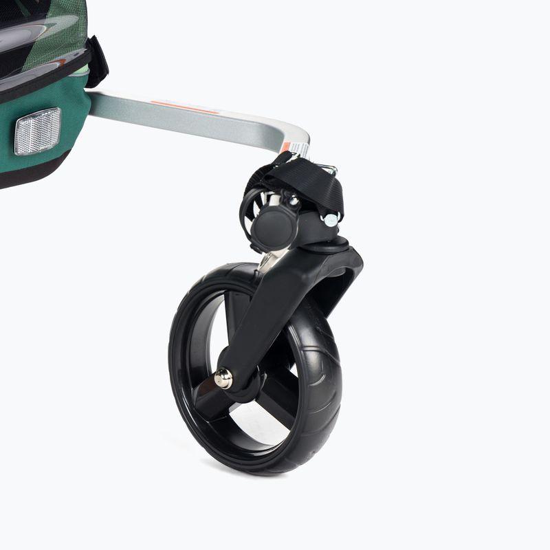 Przyczepka rowerowa dwuosobowa Thule Coaster XT Bike Trailer+Stroll zielona 10101820 5