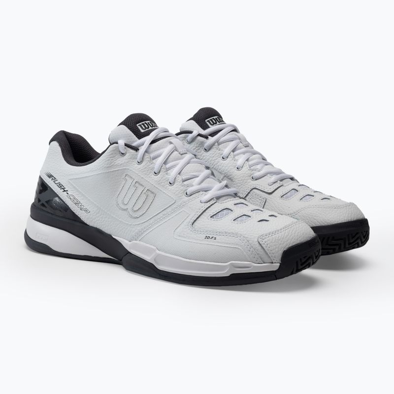 Buty do tenisa męskie Wilson Rush Comp LTR white/white/ebony 5