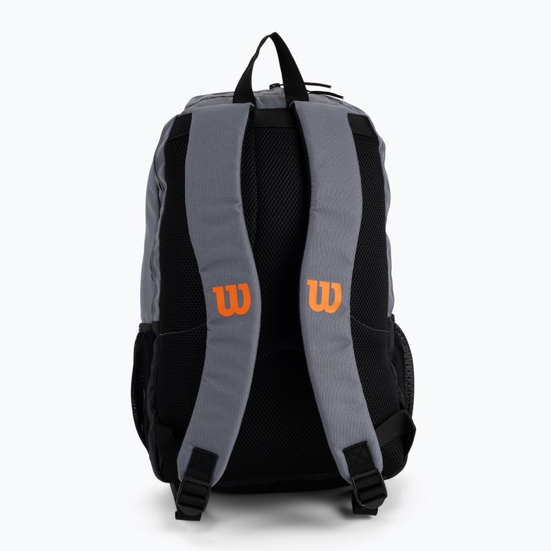 Plecak tenisowy Wilson Team grey/orange 3