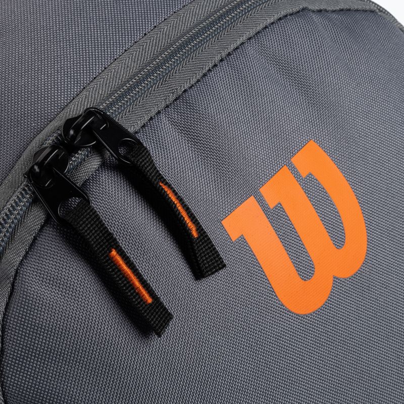 Plecak tenisowy Wilson Team grey/orange 6