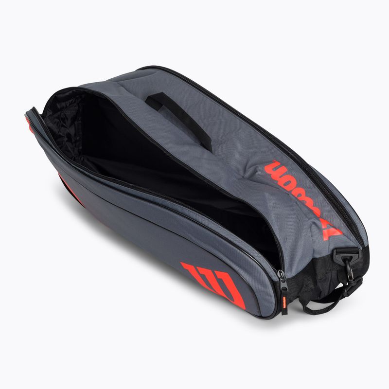 Torba tenisowa Wilson Team 6Pk red/grey 6