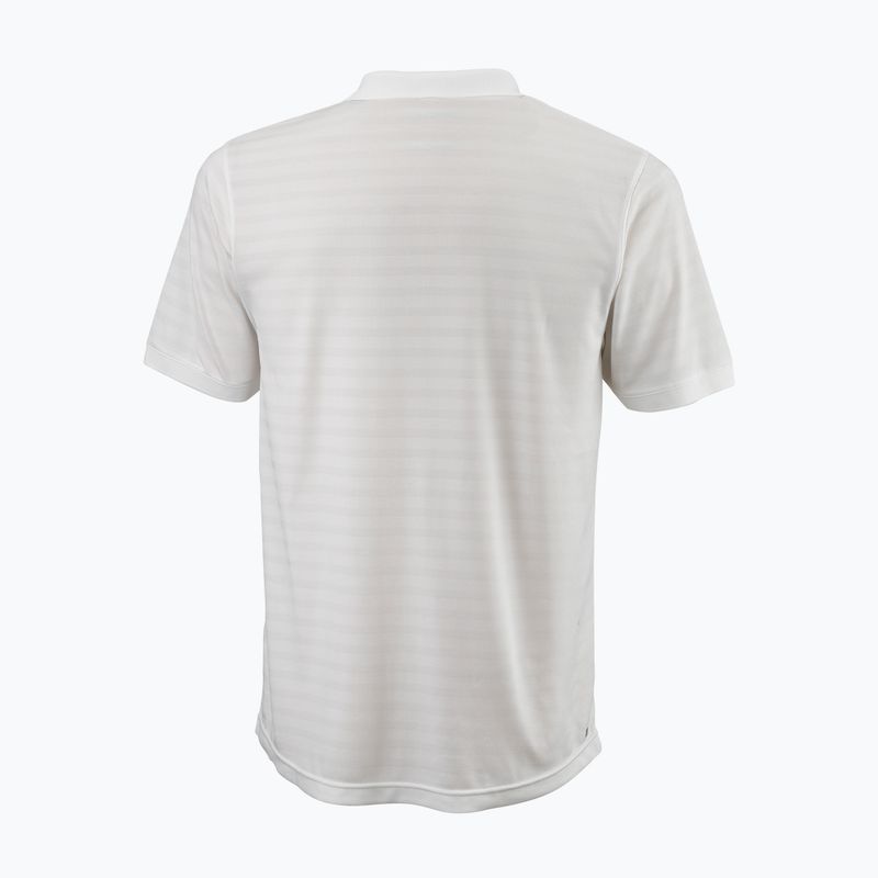 Koszulka tenisowa męska Wilson Stripe Polo white 2
