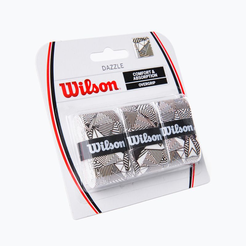 Owijki do rakiet tenisowych Wilson Dazzle Overgrip 3 szt. black/white