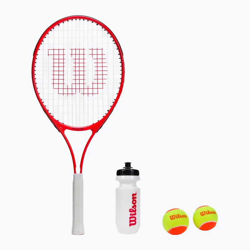 Zestaw do tenisa dziecięcy Wilson Roger Federer Starter Set 25 black/red