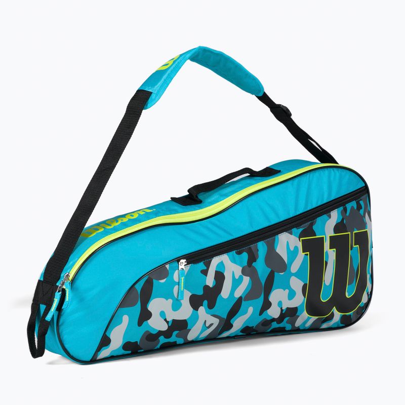 Torba tenisowa dziecięca Wilson Junior Racketbag blue/wild lime