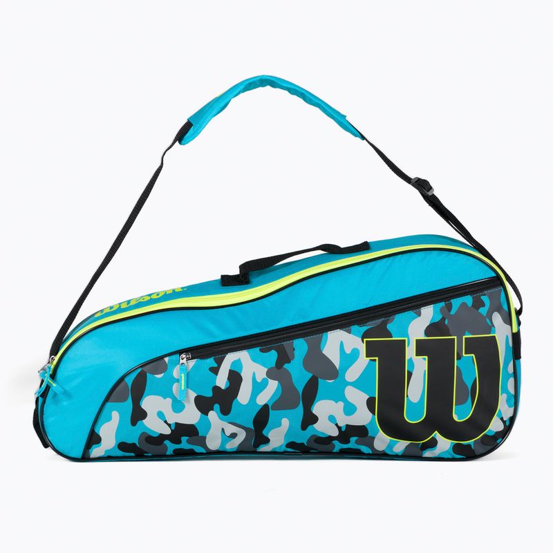 Torba tenisowa dziecięca Wilson Junior Racketbag blue/wild lime 2