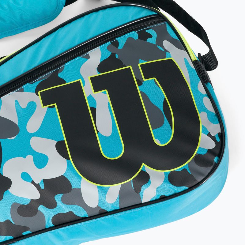 Torba tenisowa dziecięca Wilson Junior Racketbag blue/wild lime 4