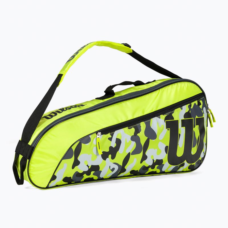 Torba tenisowa dziecięca Wilson Junior Racketbag wild lime// grey/black