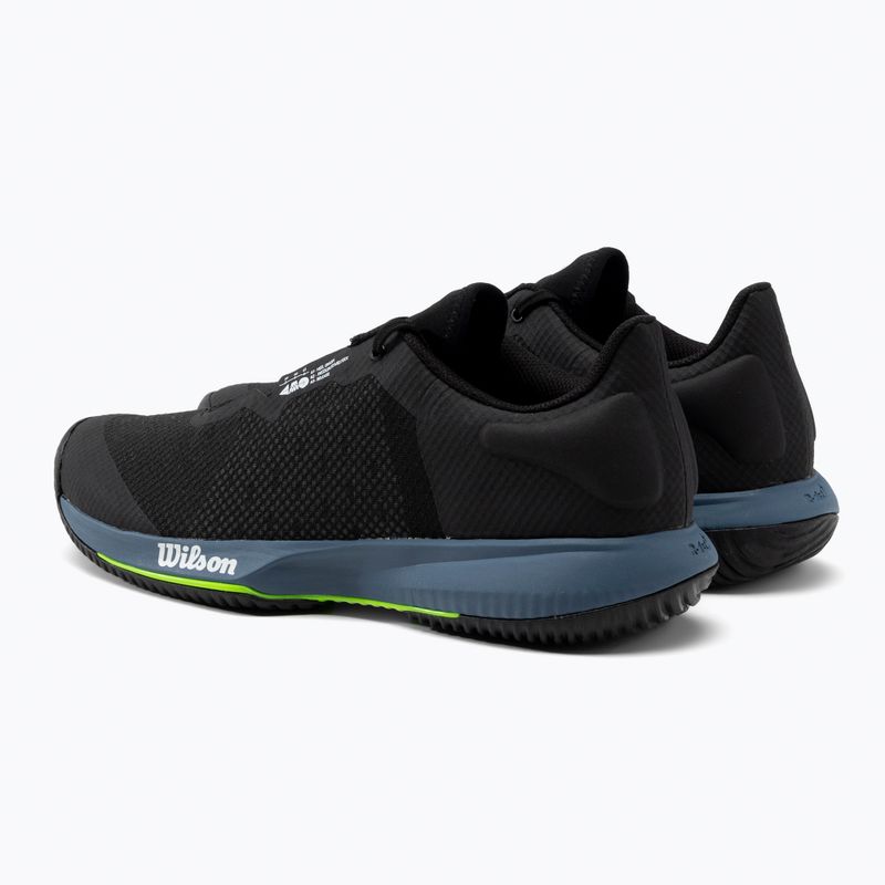 Buty do tenisa męskie Wilson Kaos Swift black/china blue/green gecko 3