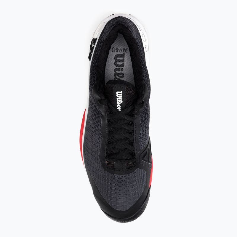 Buty do tenisa męskie Wilson Rush Pro 4.0 Clay black/white/poppy red 6