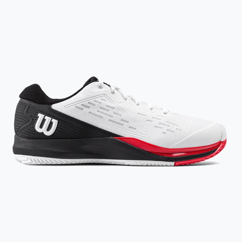 Buty do tenisa męskie Wilson Rush Pro Ace Clay white/black/poppy red 2