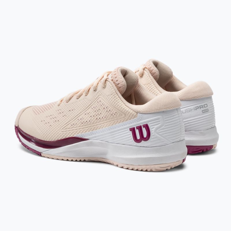 Buty do tenisa damskie Wilson Rush Pro Ace W scallop shell/white/baton rouge 3