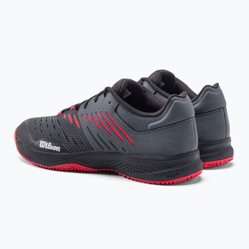 Buty do tenisa męskie Wilson Kaos Comp 3.0 black/ebony/wilson red 3