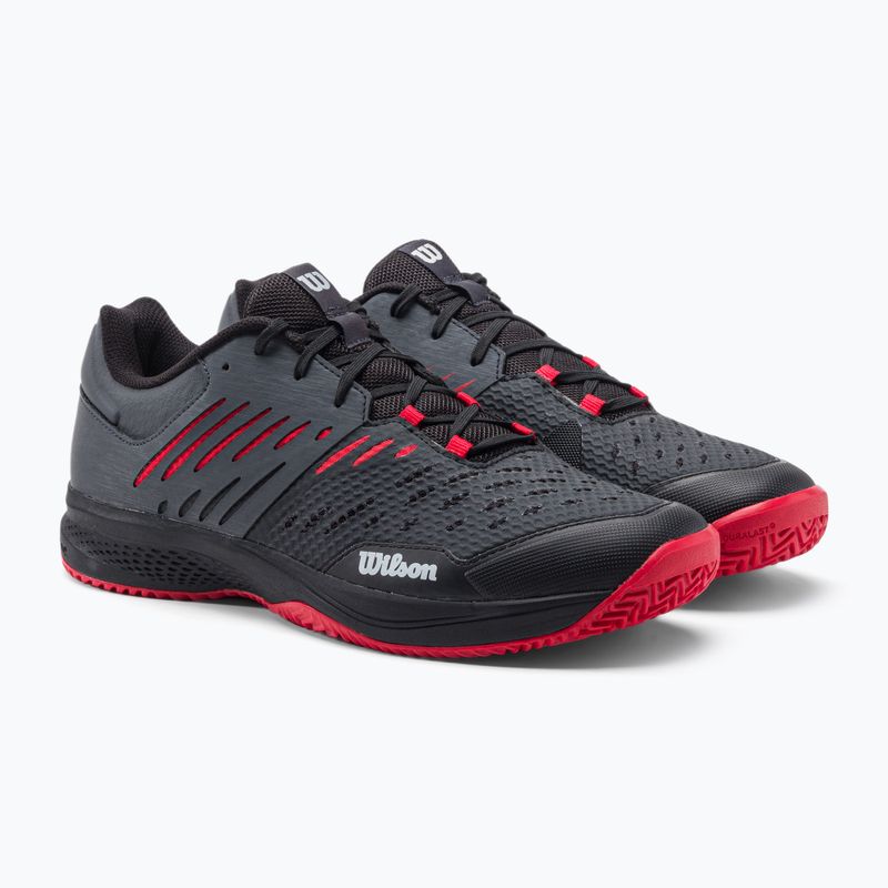 Buty do tenisa męskie Wilson Kaos Comp 3.0 black/ebony/wilson red 5