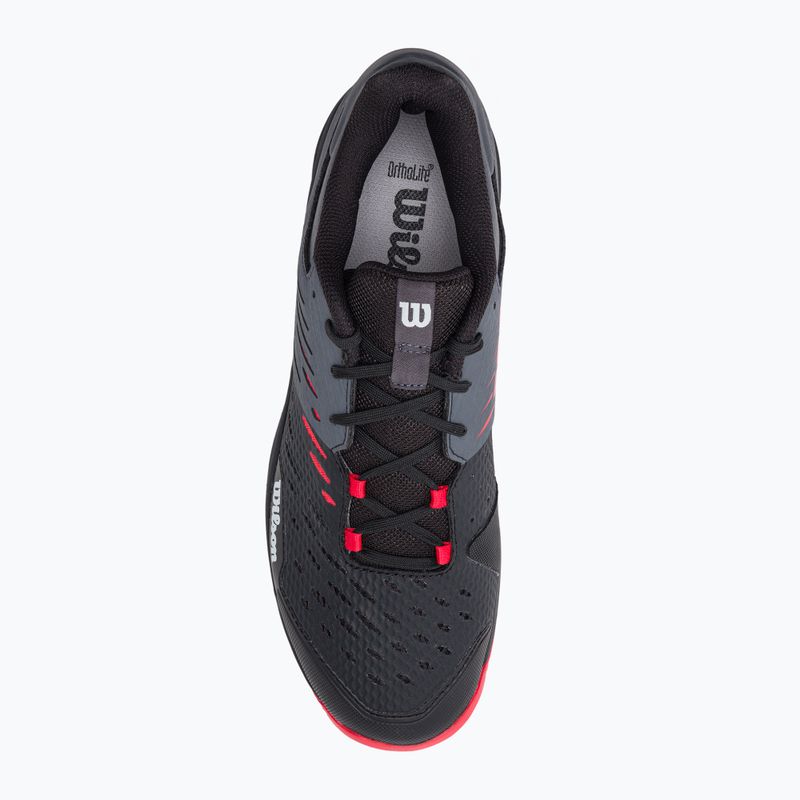 Buty do tenisa męskie Wilson Kaos Comp 3.0 black/ebony/wilson red 6