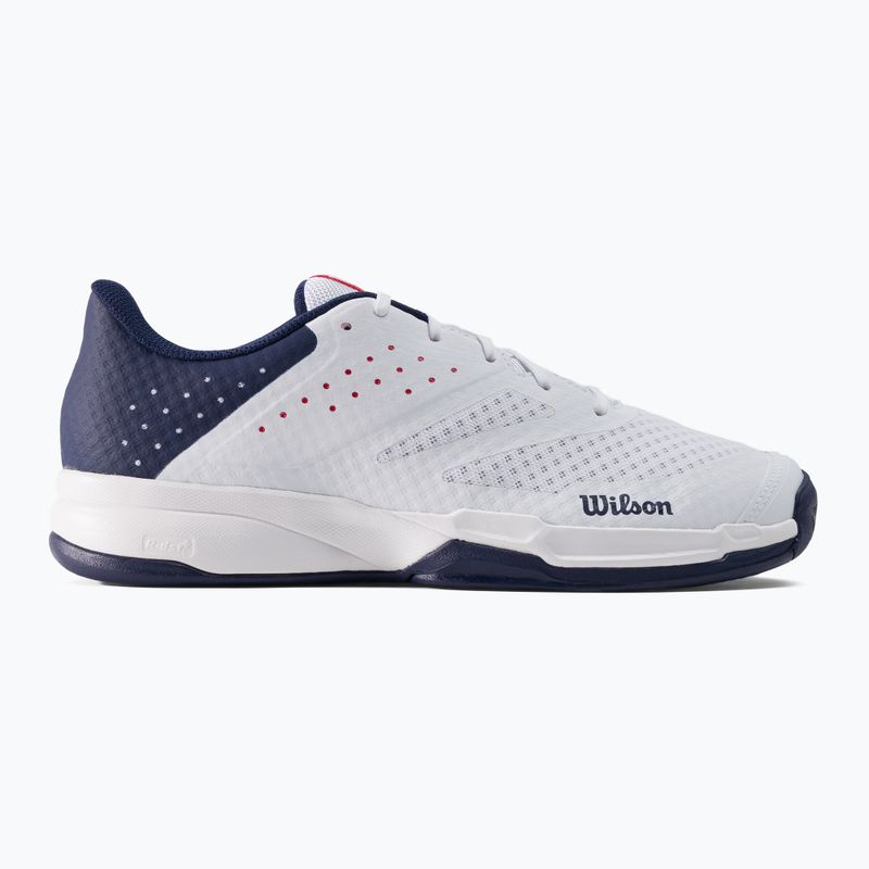 Buty do tenisa męskie Wilson Kaos Stroke 2.0 white/peacoat/wilson red 2