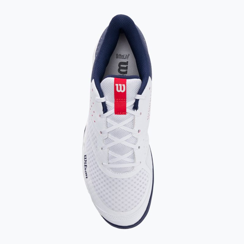Buty do tenisa męskie Wilson Kaos Stroke 2.0 white/peacoat/wilson red 6