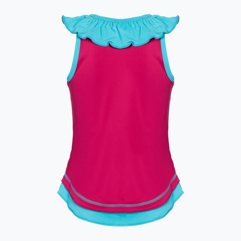 Koszulka tenisowa dziecięca Wilson Competition Tank II Jr love potion/scuba blue 2