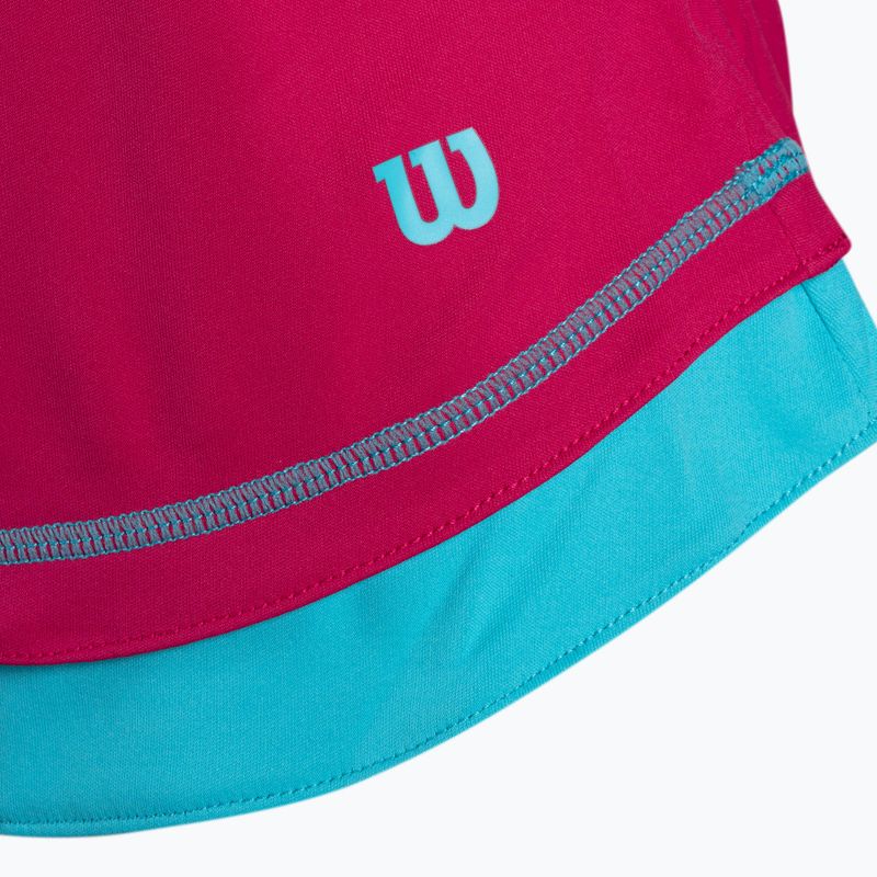 Koszulka tenisowa dziecięca Wilson Competition Tank II Jr love potion/scuba blue 3