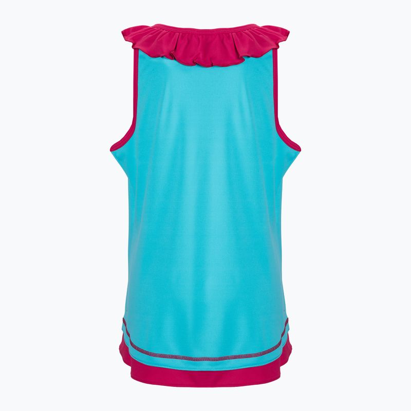 Koszulka tenisowa dziecięca Wilson Competition Tank II Jr scuba blue/love potion 2