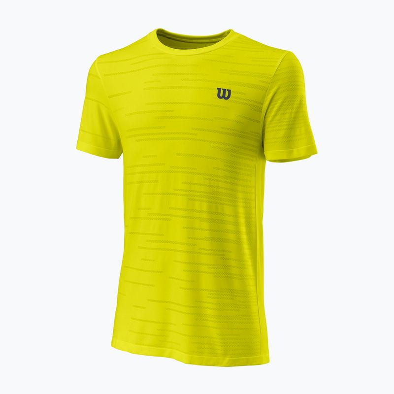Koszulka tenisowa męska Wilson KAOS Rapide SMLS Crew II sulphur spring