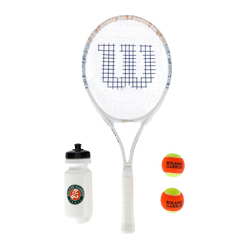 Zestaw do tenisa dziecięcy Wilson Roland Garros Elite Jr 25 Kit white/blue/orange red