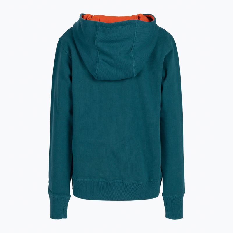 Bluza tenisowa dziecięca Wilson Script Cotton Po Hoody Jr blue coral/fiesta 2