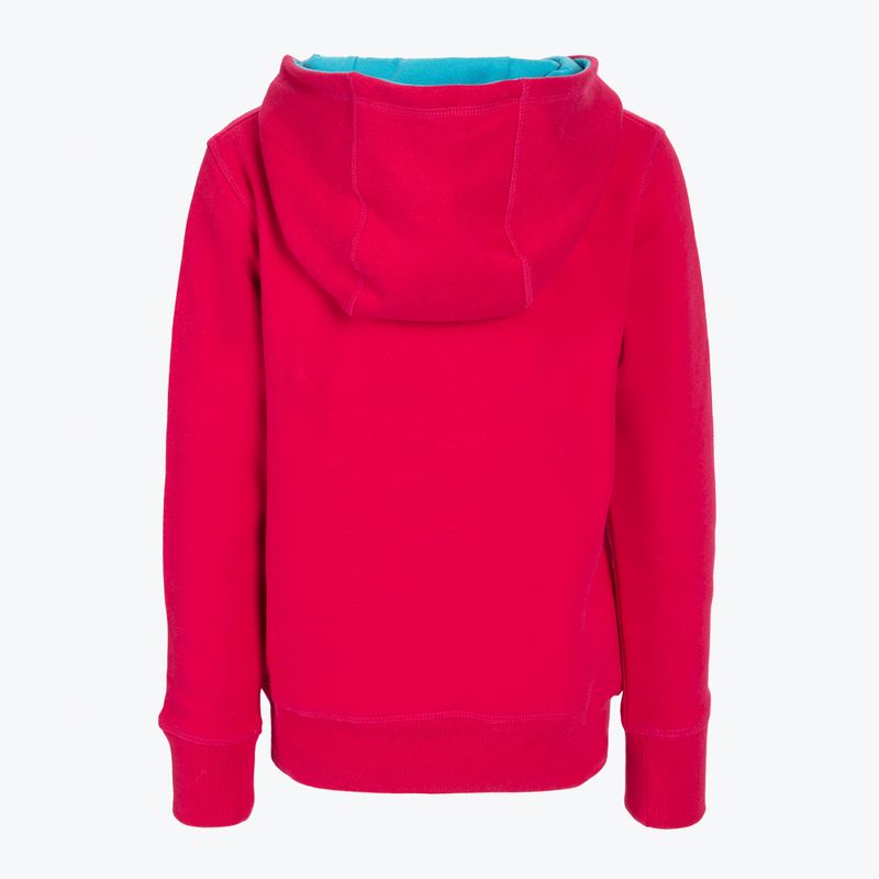 Bluza tenisowa dziecięca Wilson Script Cotton Po Hoody Jr love potion/scuba blue 2