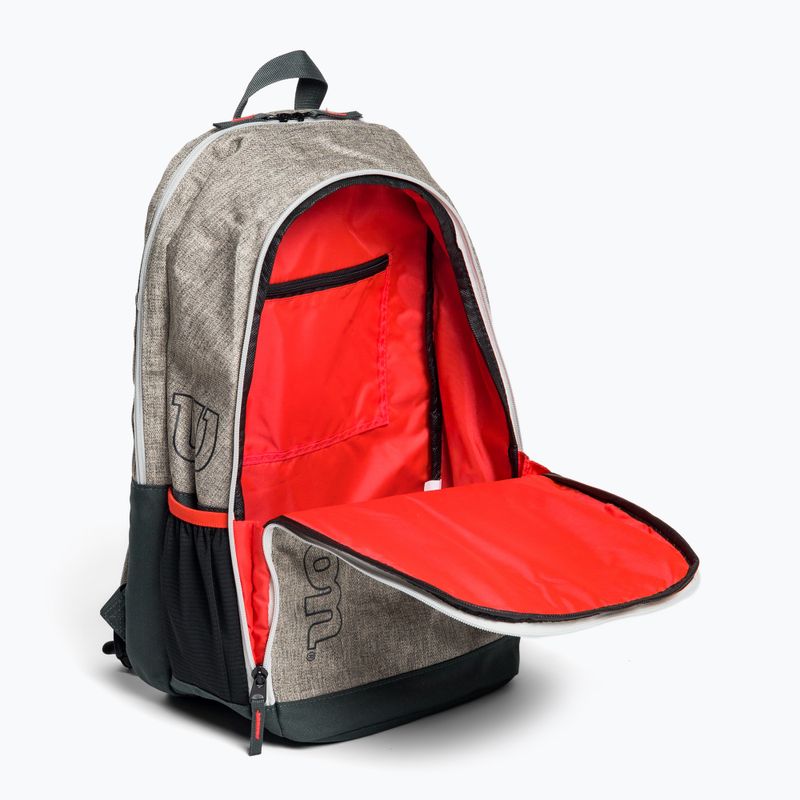 Plecak tenisowy Wilson Team heather grey 4