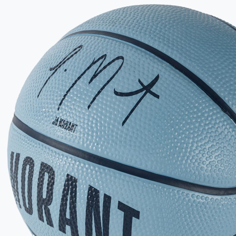 Piłka do koszykówki dziecięca Wilson NBA Player Icon Mini Morant blue rozmiar 3 3