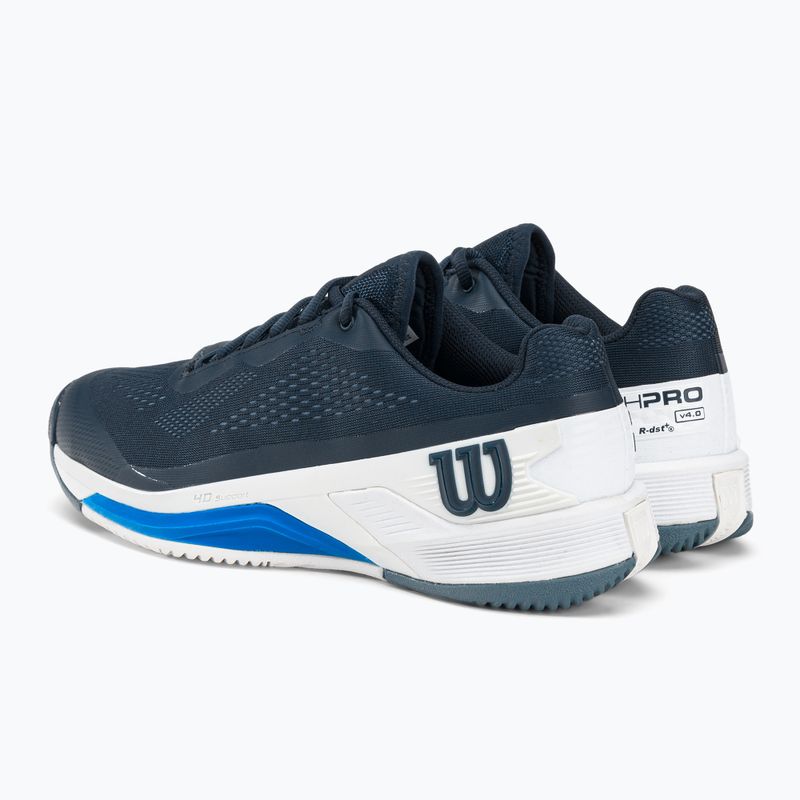 Buty do tenisa męskie Wilson Rush Pro 4.0 navy blaze/white 3