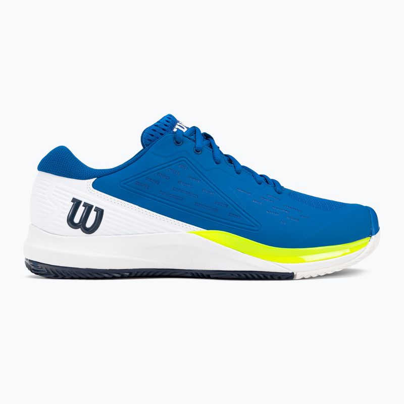 Buty do tenisa męskie Wilson Rush Pro Ace Clay lapis blue/white/safety yellow 2