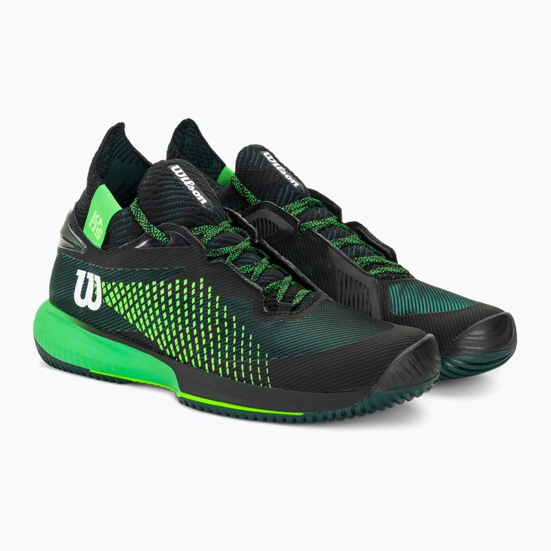 Buty do tenisa męskie Wilson Kaos Rapide STF black/green 4