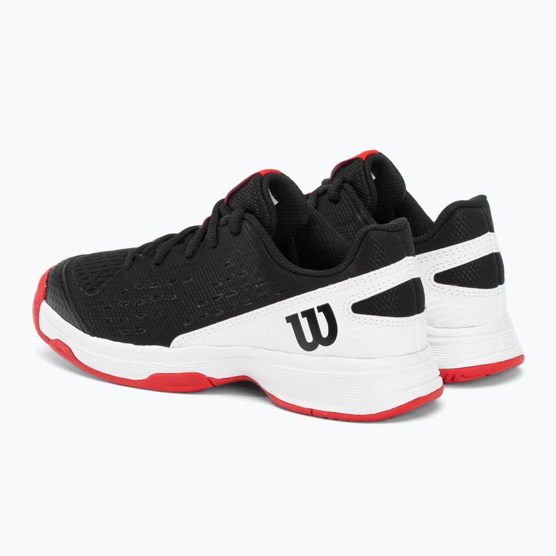 Buty do tenisa dziecięce Wilson Rush Pro L Jr black/white/red 3