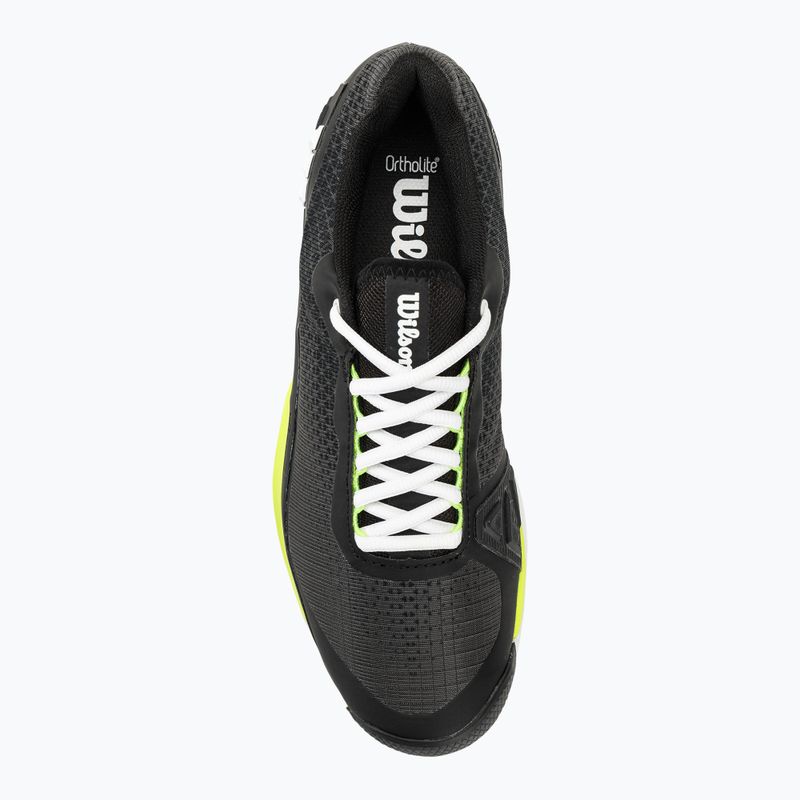 Buty do tenisa męskie Wilson Rush Pro 4.0 Clay black/white/safety yellow 5