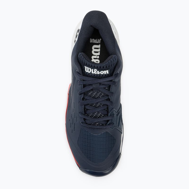Buty do tenisa męskie Wilson Rush Pro Ace Clay navy blazer/white/infrared 5