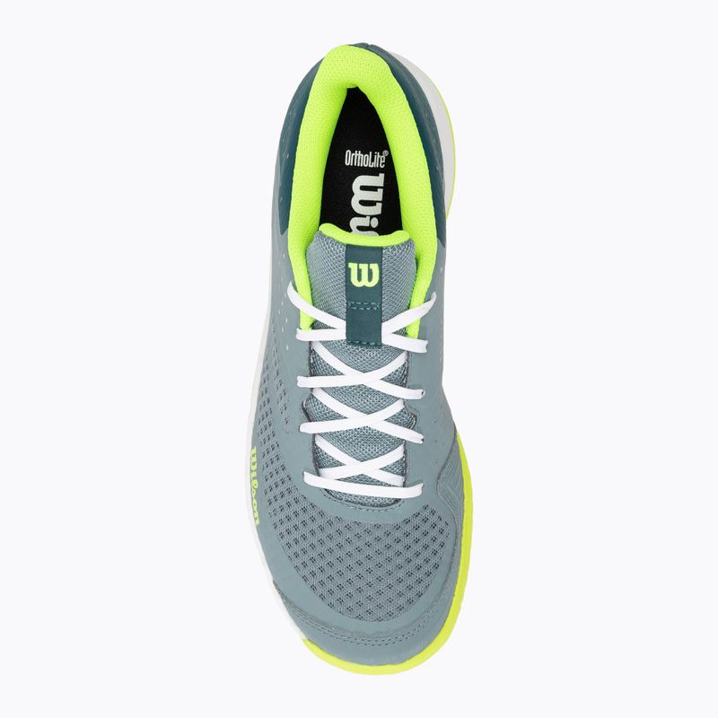Buty do tenisa męskie Wilson Kaos Stroke 2.0 stormy sea/deep teal/safety yellow 5