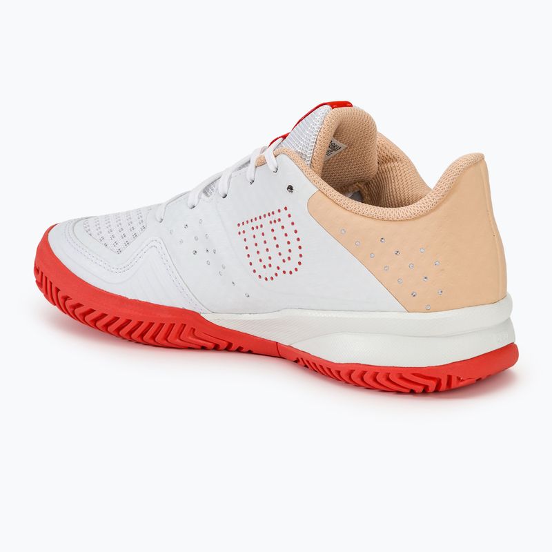 Buty do tenisa damskie Wilson Kaos Stroke 2.0 W white/peach parfait/infrared 3