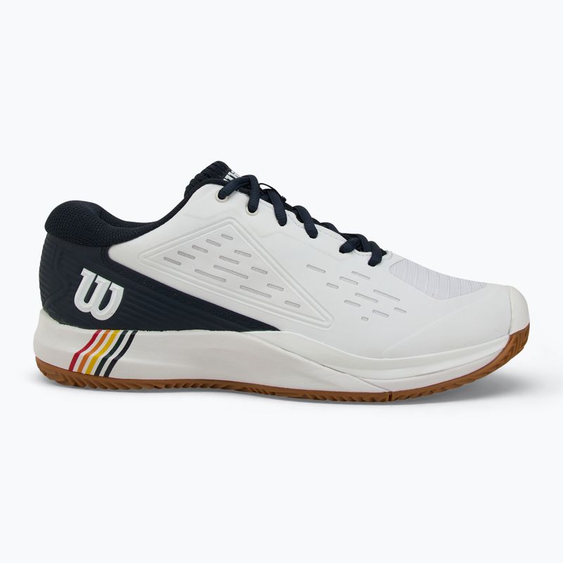 Buty do tenisa męskie Wilson Rush Pro Ace Clay RG white/ navy blazer/ gum 2