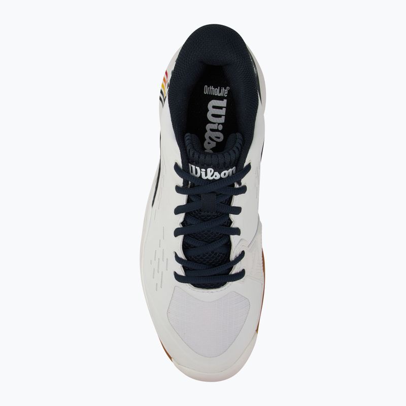 Buty do tenisa męskie Wilson Rush Pro Ace Clay RG white/ navy blazer/ gum 5