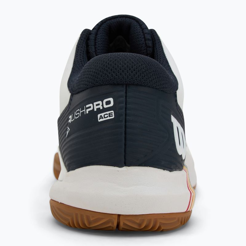 Buty do tenisa męskie Wilson Rush Pro Ace Clay RG white/ navy blazer/ gum 6
